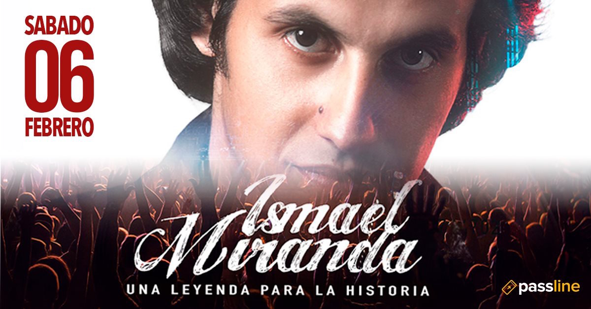 Promoción del próximo evento musical de Ismael Miranda.