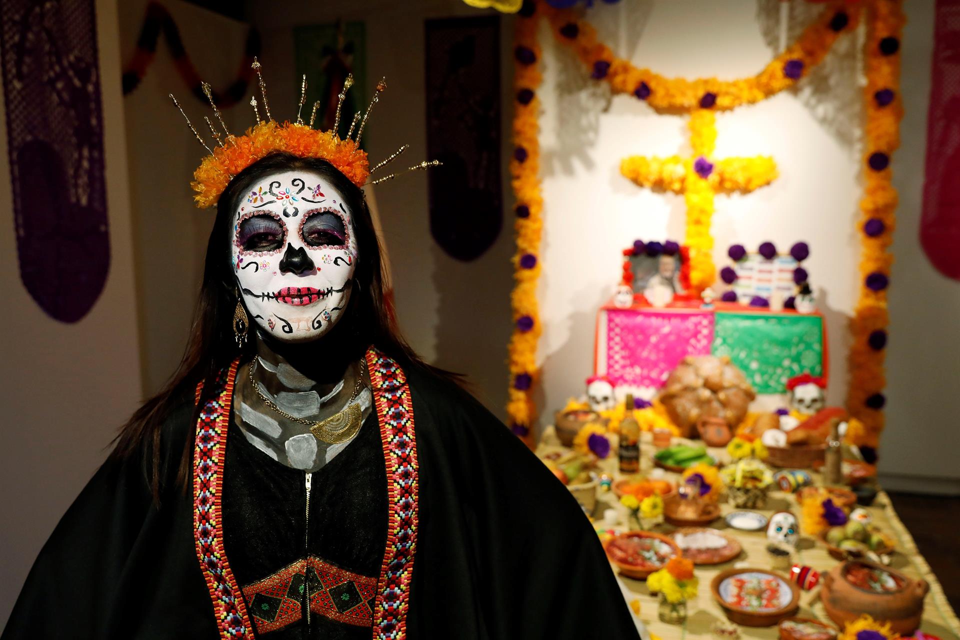 La muerte es el personaje central en la celebración mexicana del Día de los Muertos.