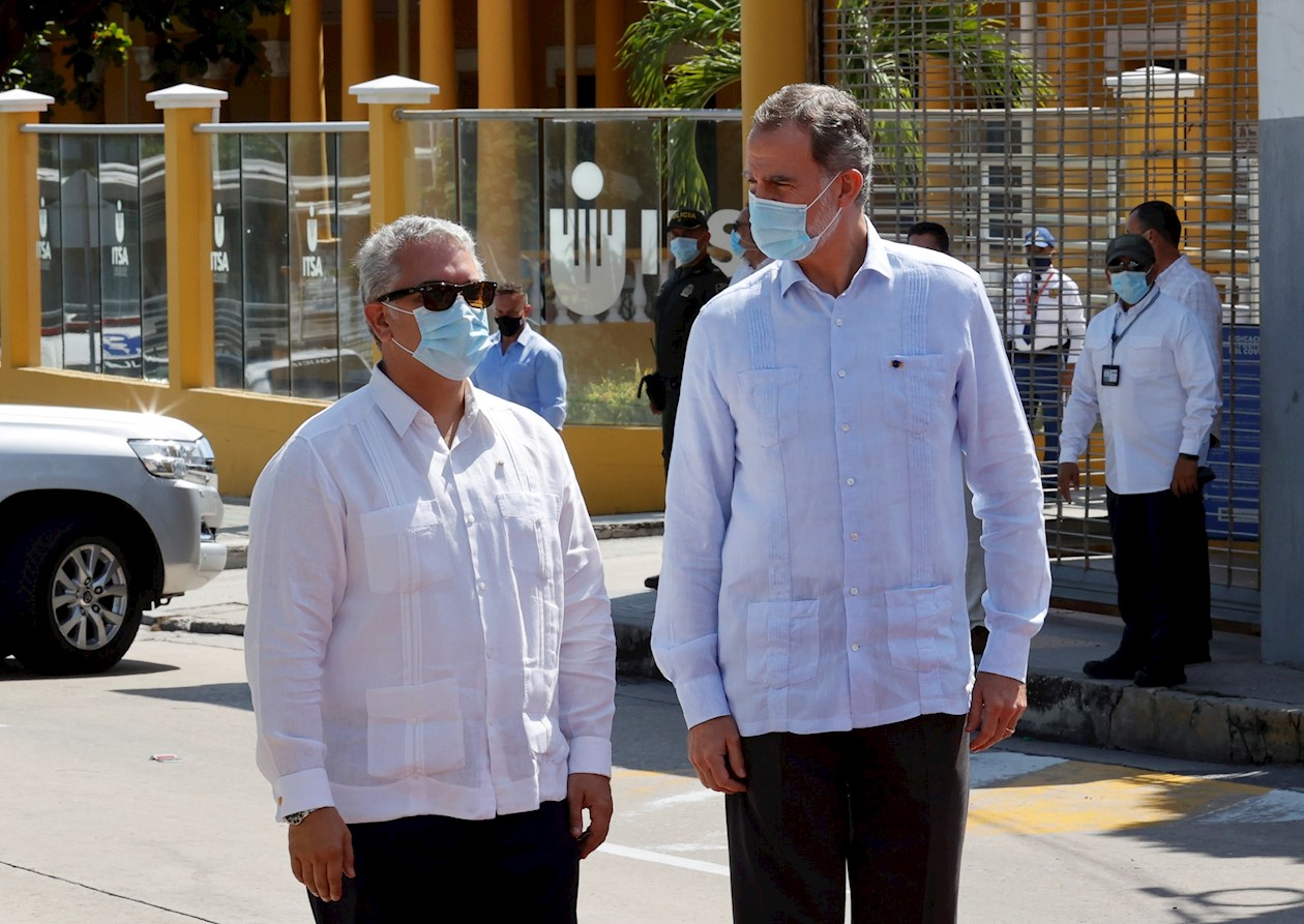 El Presidente Duque y el Rey de España tuvieron una agenda en Barranquilla.