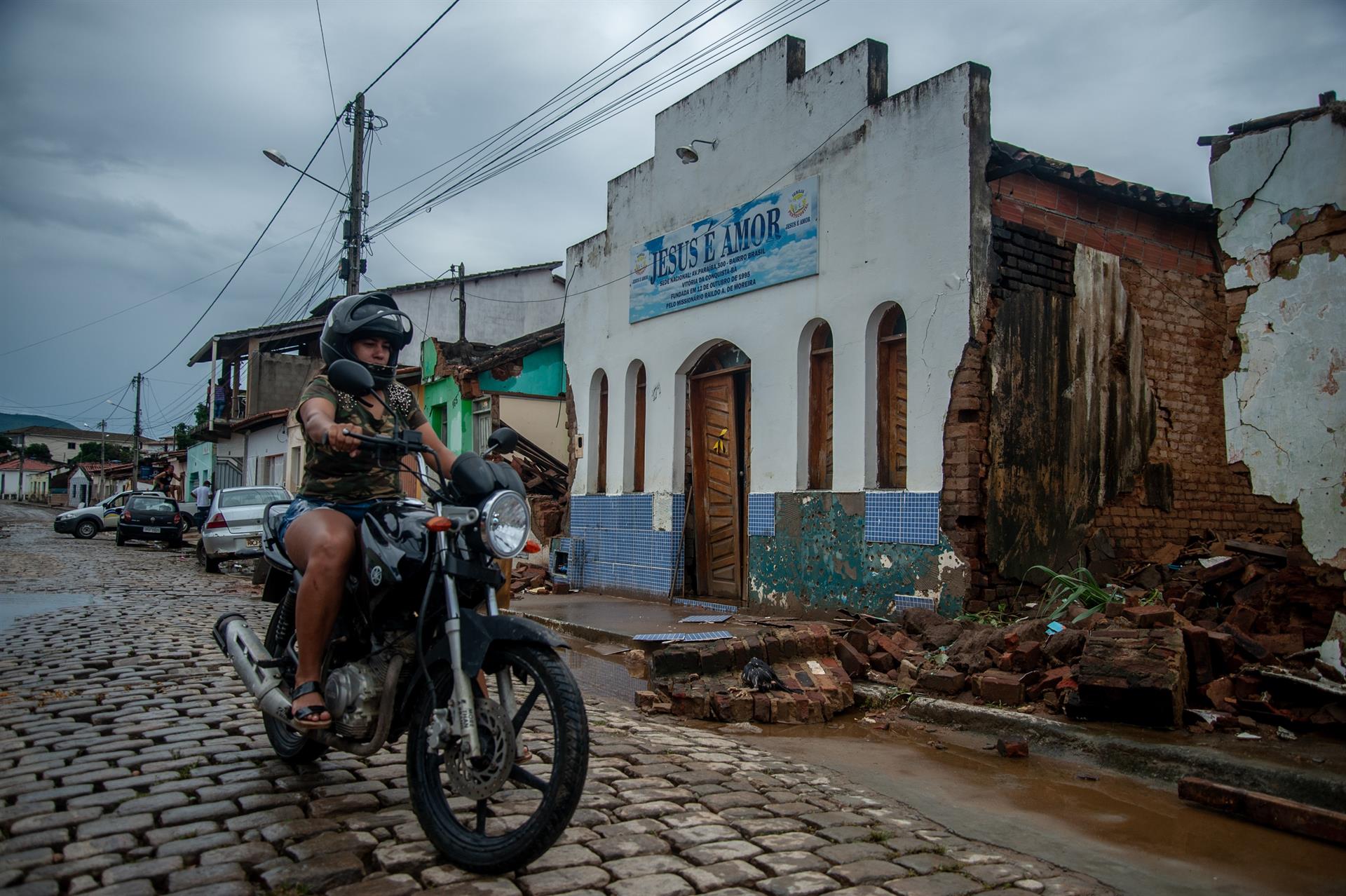 Destrucción por las fuertes lluvias en Brasil. 