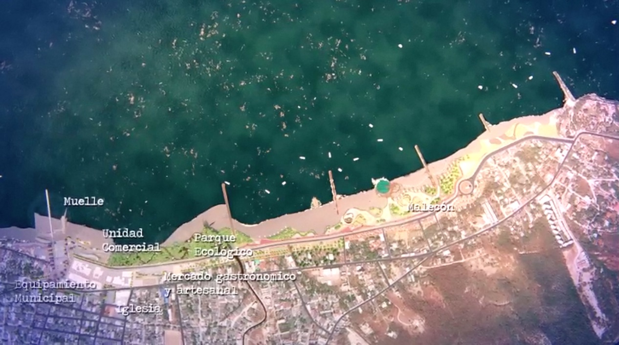 Ubicación de proyectos en el Gran Malecón del Mar.