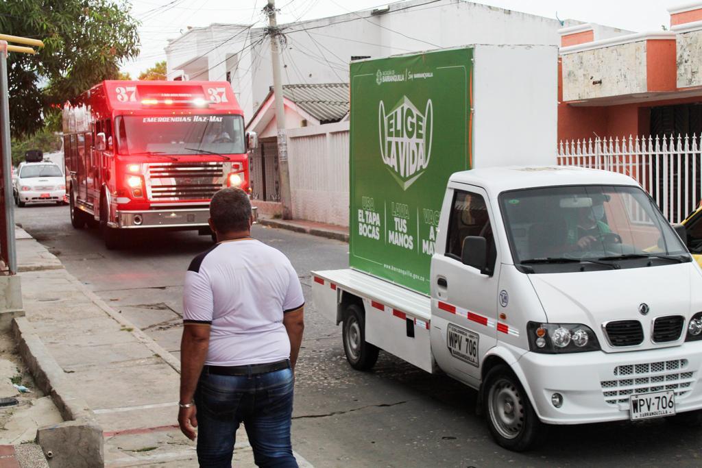 Visita a los barrios de Barranquilla