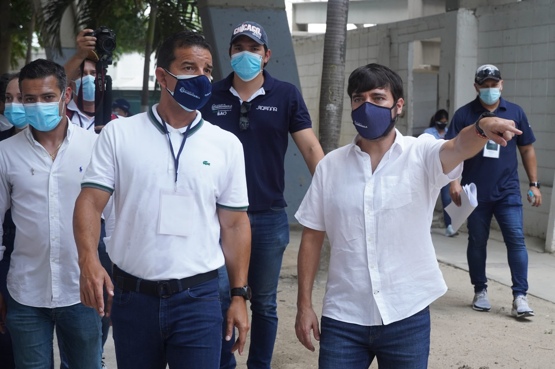 El alcalde Jaime Pumarejo inspecciona el Metropolitano.