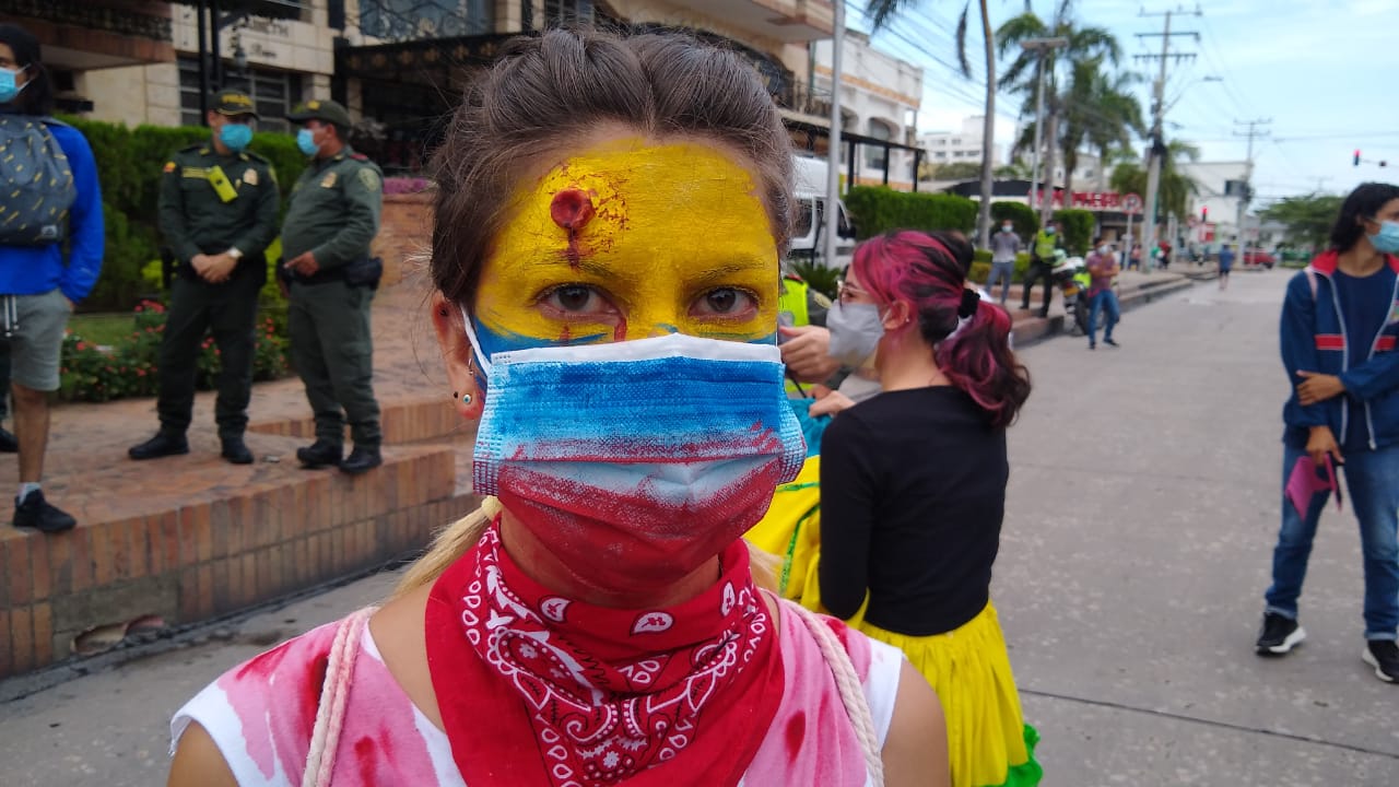 Imagen de la marcha estudiantil.