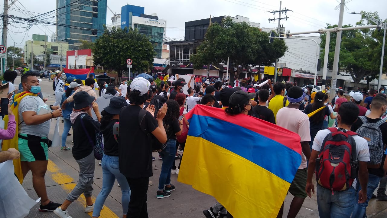 Imagen de la marcha estudiantil.