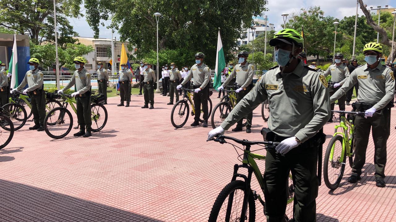 Policía del vecindario en Los Andes