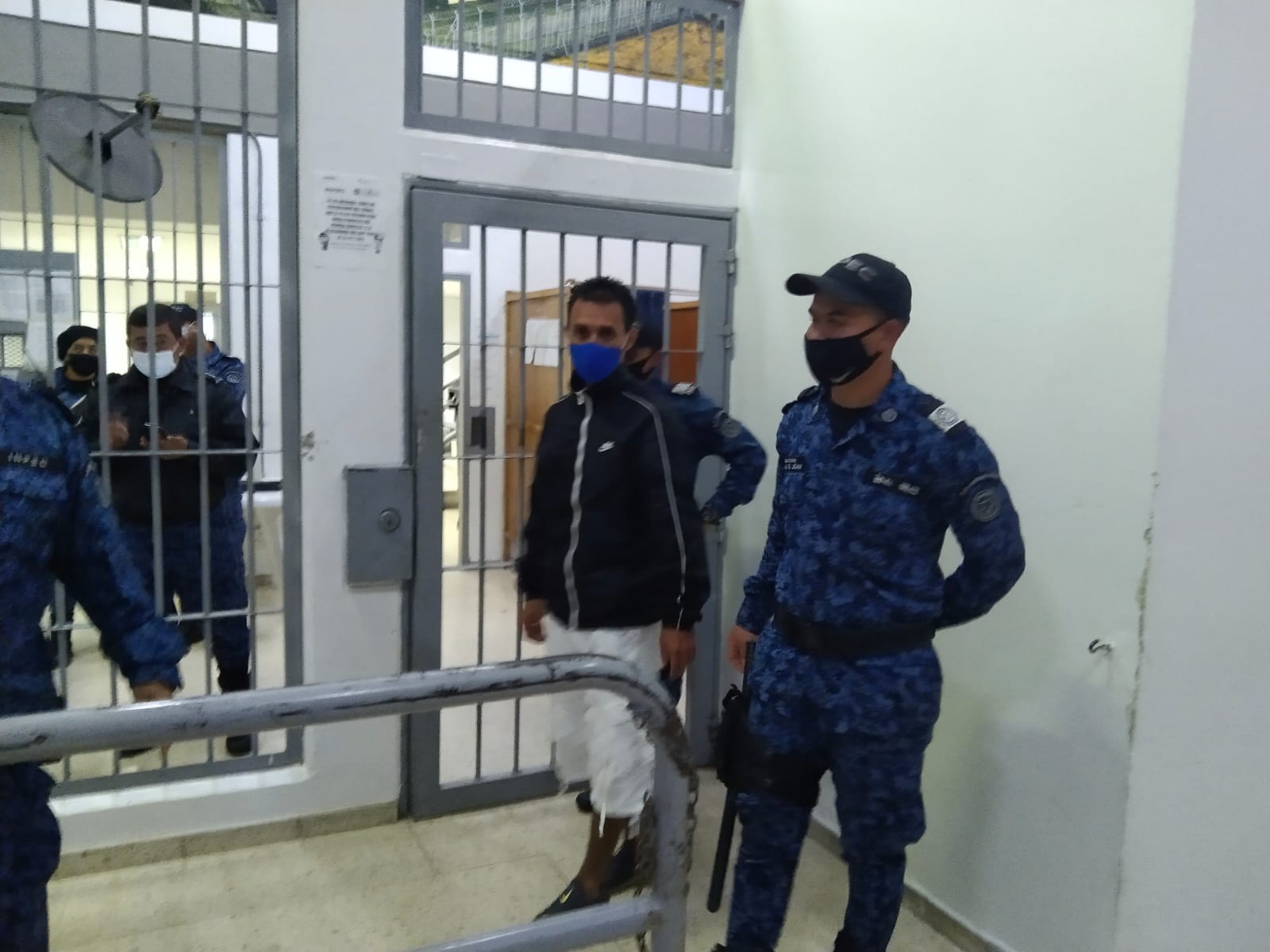 Alias 'El Zarco' a su ingreso a la cárcel en Coombia. 