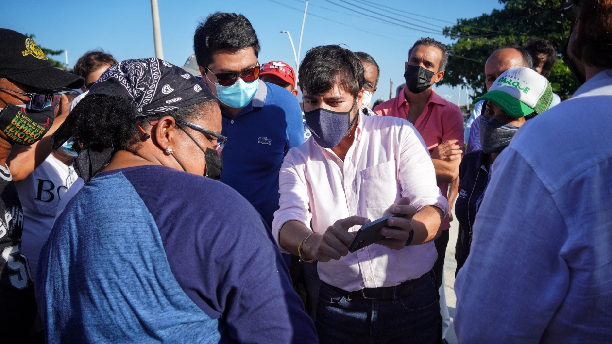 El Alcalde de Barranquilla, Jaime Pumarejo.