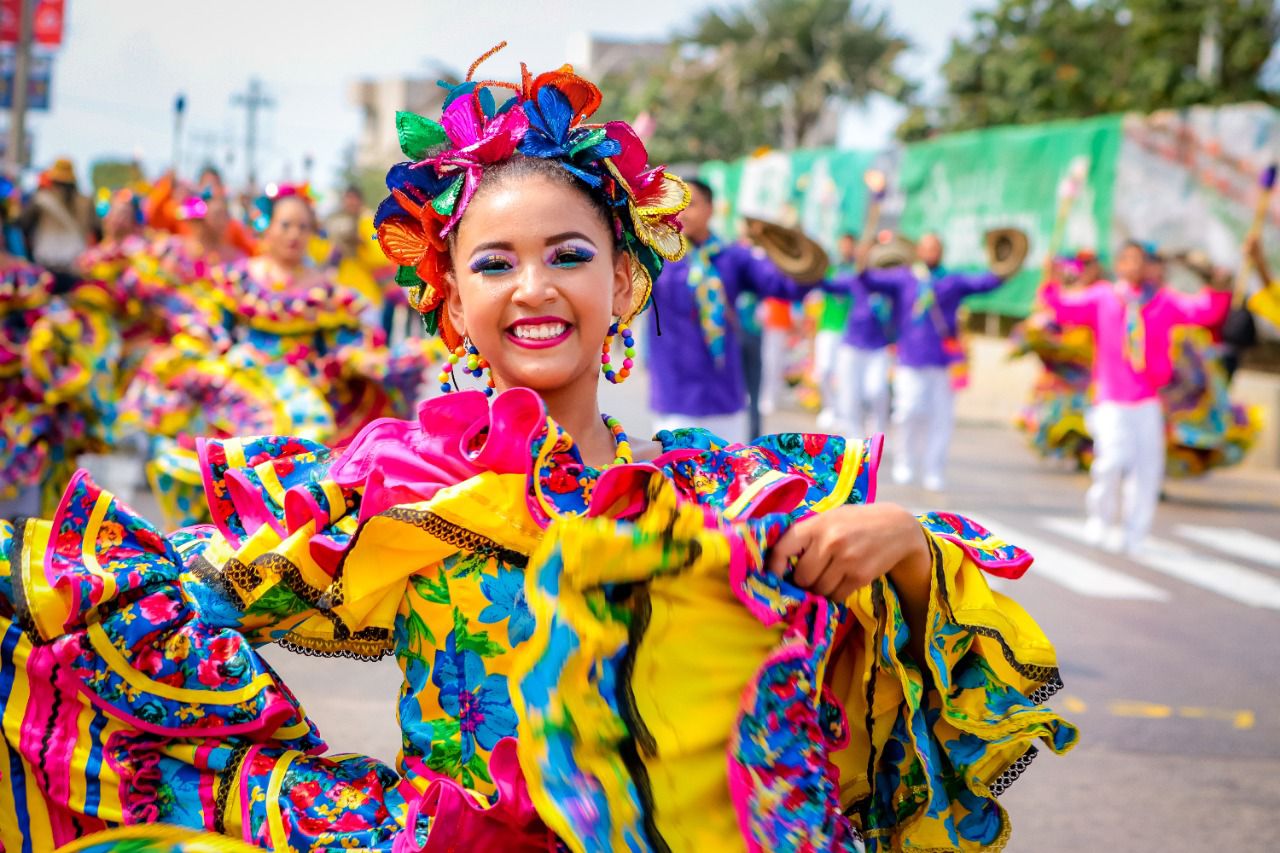 Grupo folclórico del Carnaval de Barranquilla.  