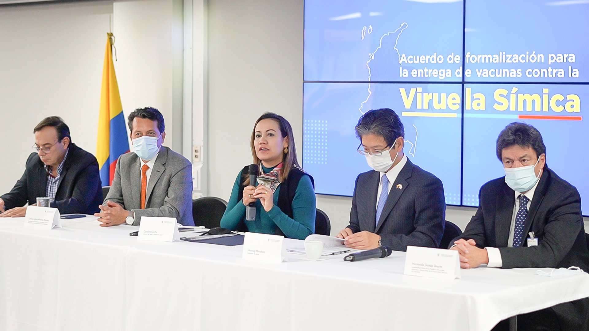 Intervención de la Ministra de Salud y Protección Social, Carolina Corcho en la suscripción del acuerdo con Japón para recibir vacunas contra la viruela símica.