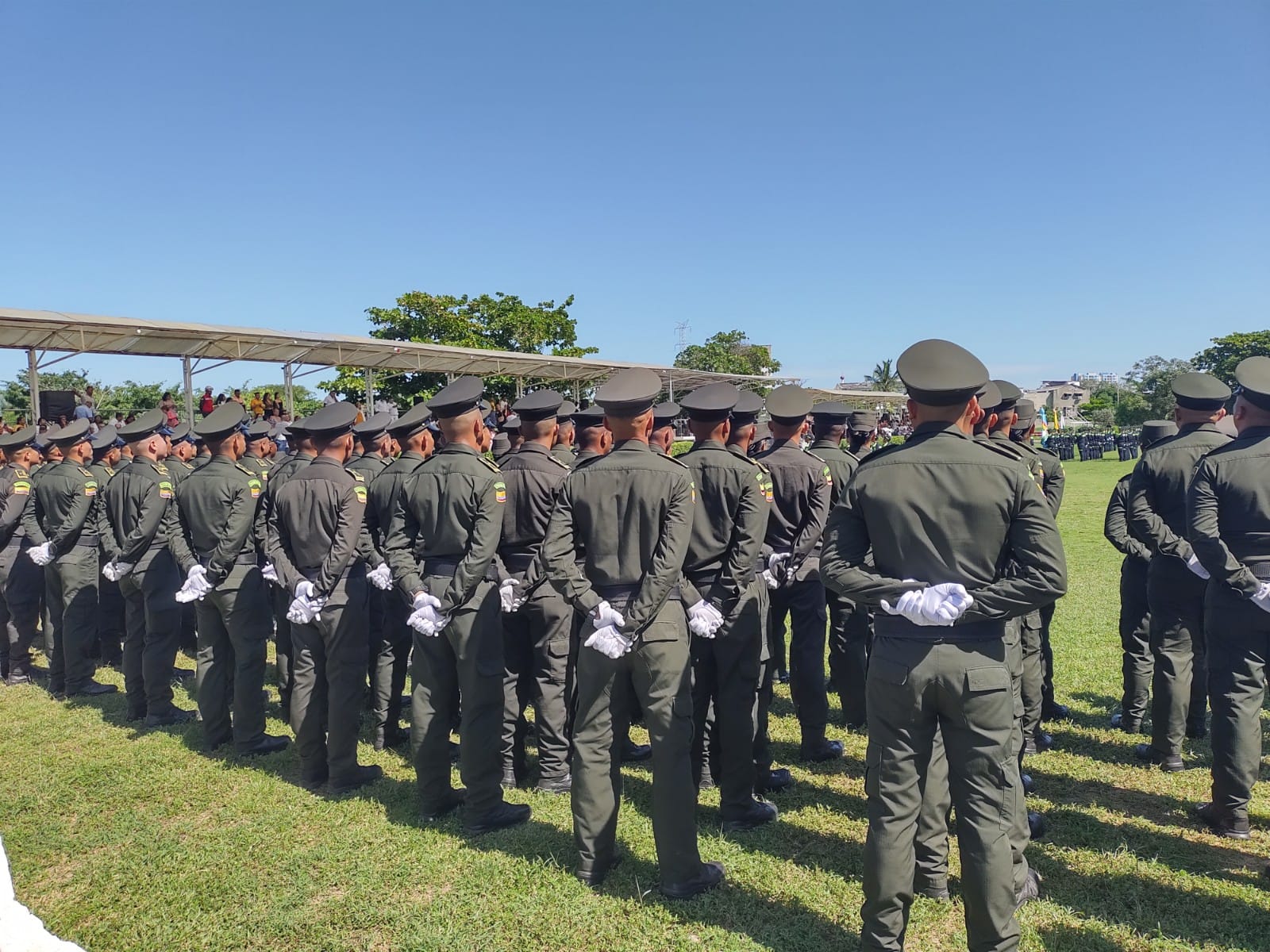 Ceremonia de graduación en la Escuela de Policía Antonio Nariño.