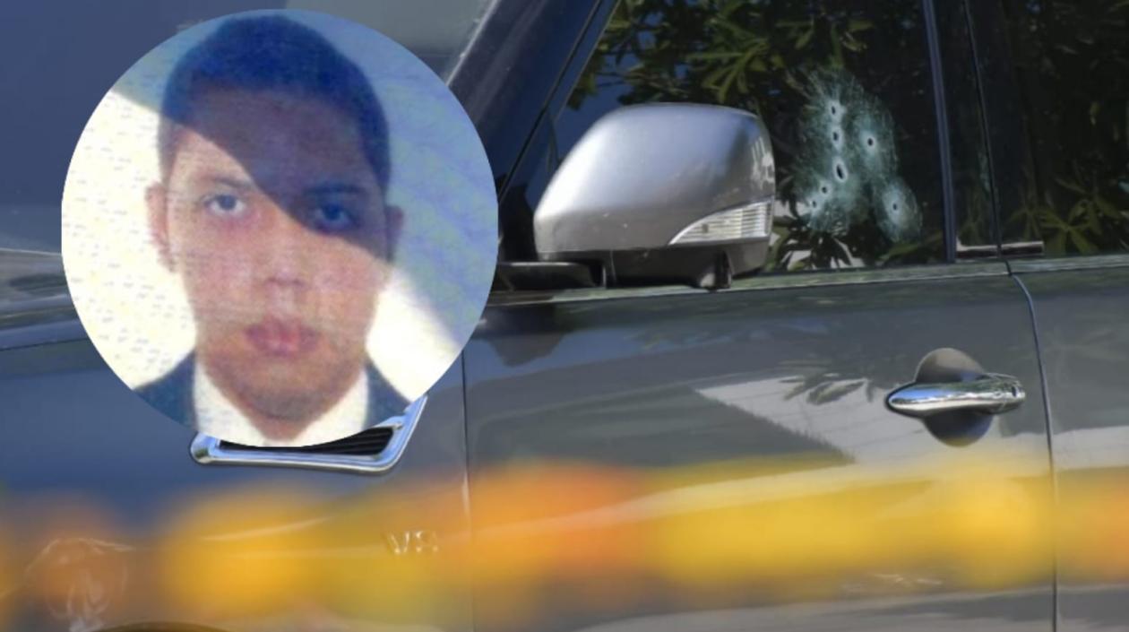 Jorge Salazar fue asesinado cuando conducía esta camioneta en la carrera 49C, entre calles 79 y 80. 