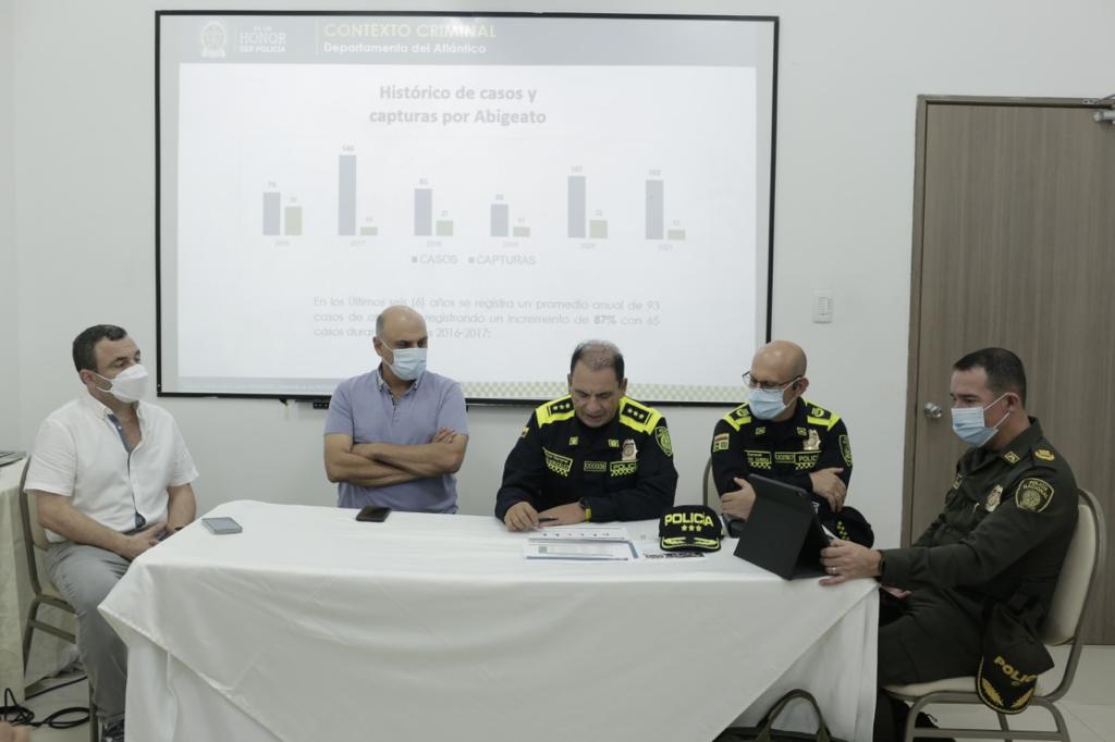 Reunión colaborativa de seguridad rural entre los departamentos de Atlántico y Bolívar.