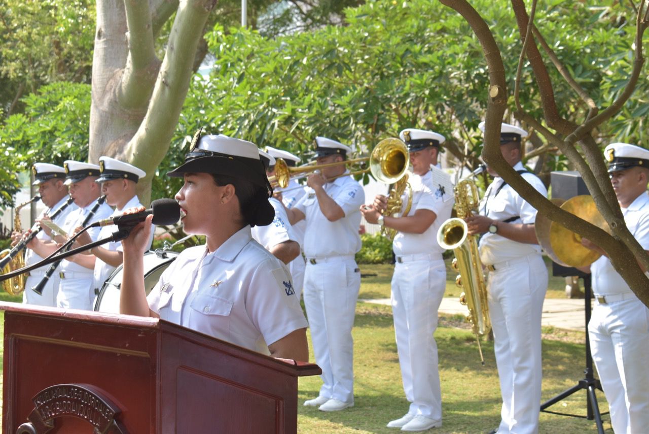 La Armada de Colombia participó en el homenaje al Almirante Padilla.