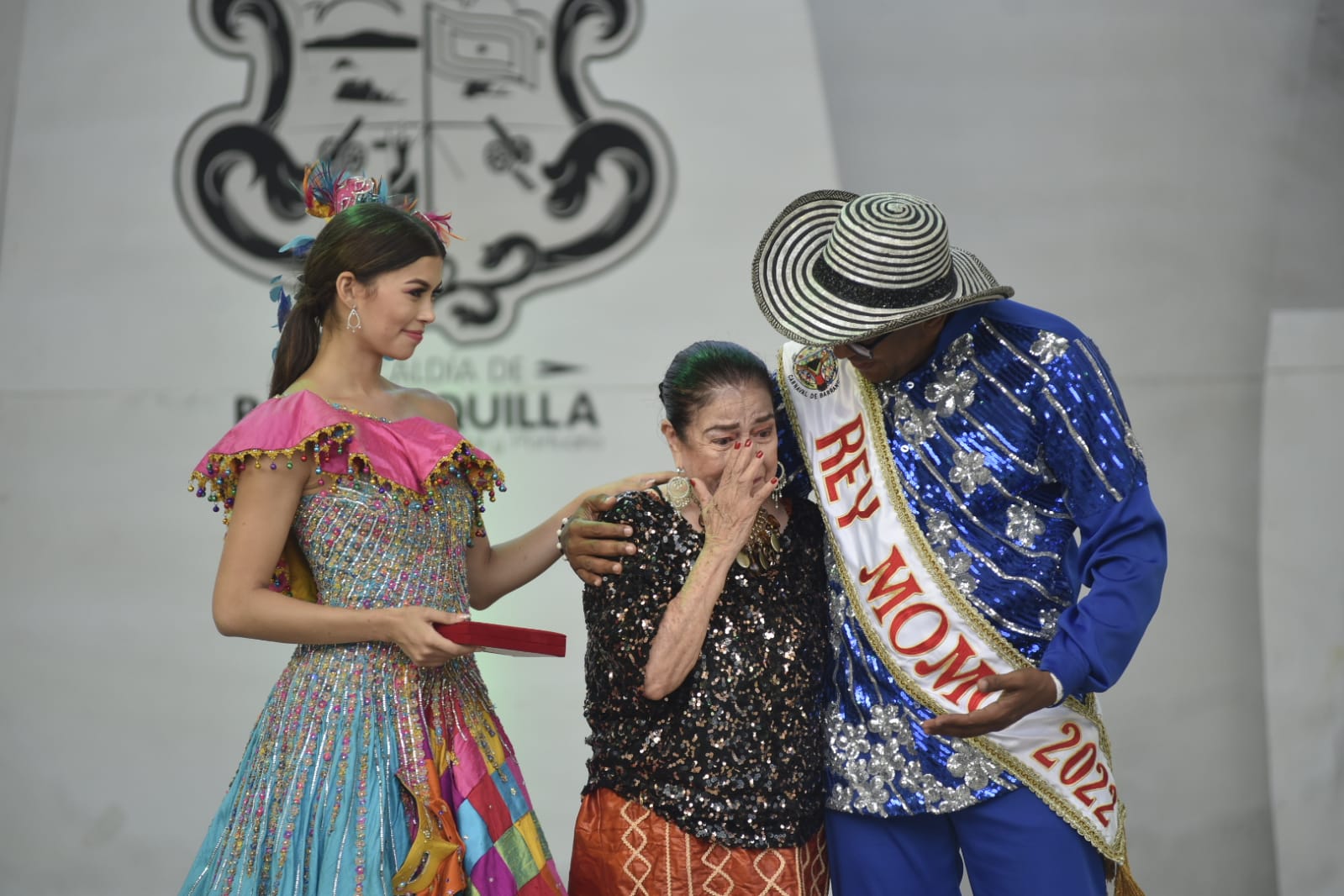 Gloria Peña se mostró conmovida por el homenaje del Carnaval a su trayectoria.