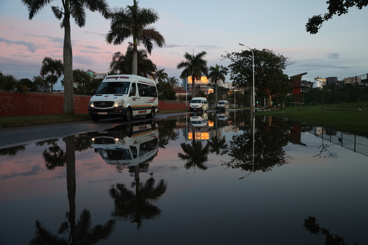 Inundación en Durban, Sudáfrica.