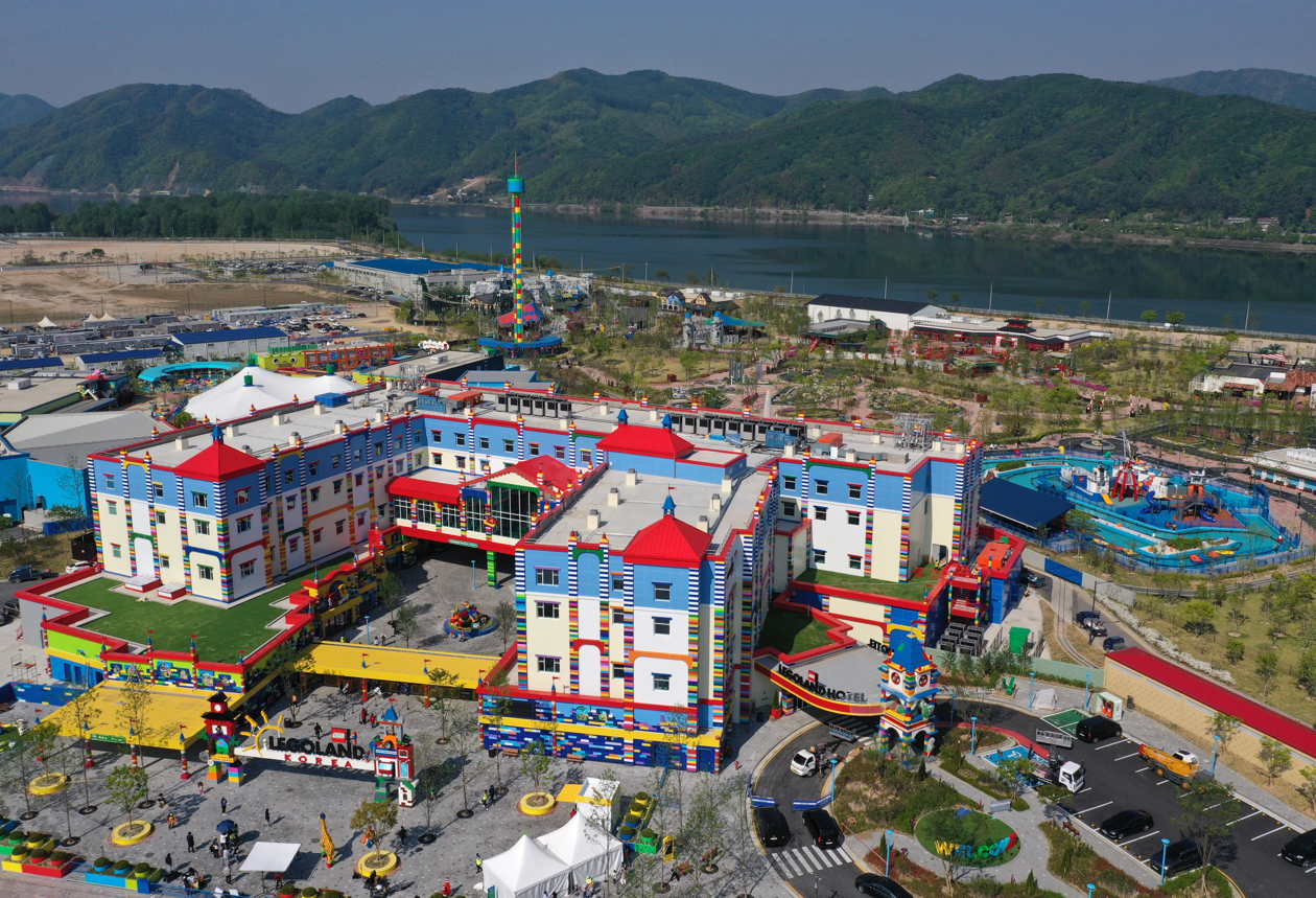 Legoland Korea Resort en Chuncheon, provincia de Gangwon, dos días antes de su inauguración oficial. 