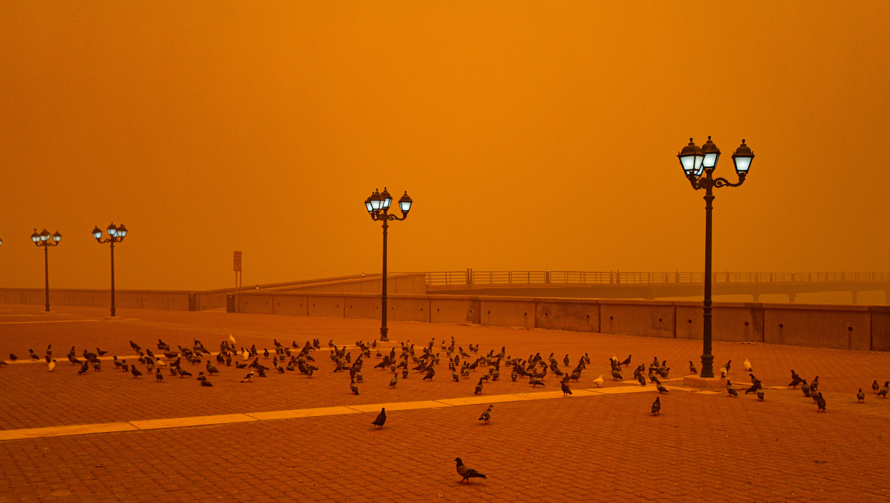 Tormentas de arena en Kuwait.