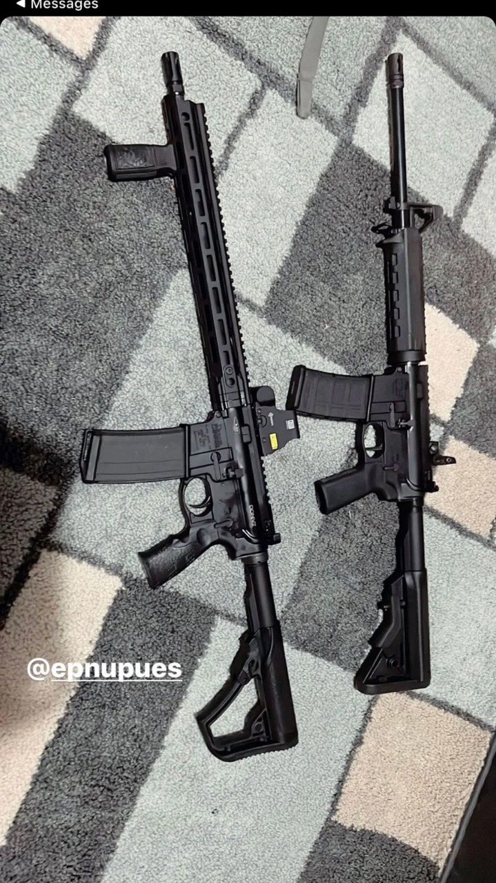 Armas que publicó Salvador Ramos en redes sociales