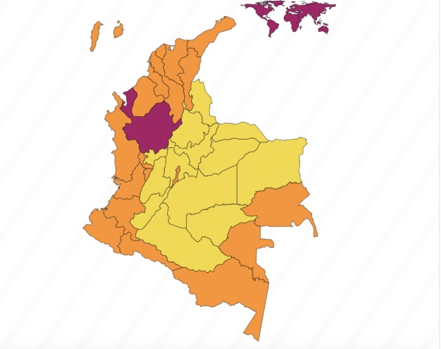 El nuevo mapa electoral colombiano.