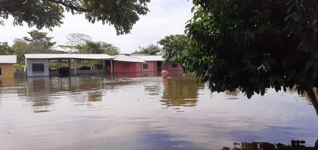 Municipio de Sucre inundado. 