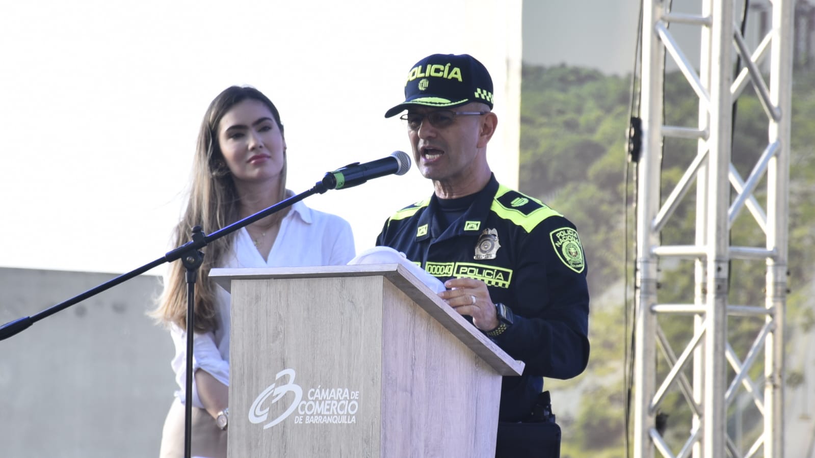 El comandante de la Policía Metropolitana, coronel Jorge Urquijo
