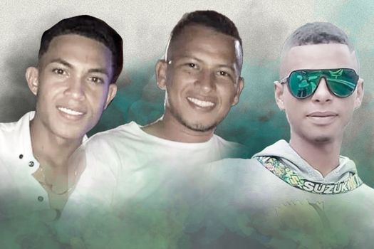 Carlos Ibáñez, Jesús David y José Carlos Arévalo, asesinados  el 25 de julio pasado.
