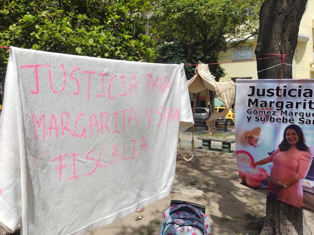 Protesta de familiares y amigos de Margarita Gómez