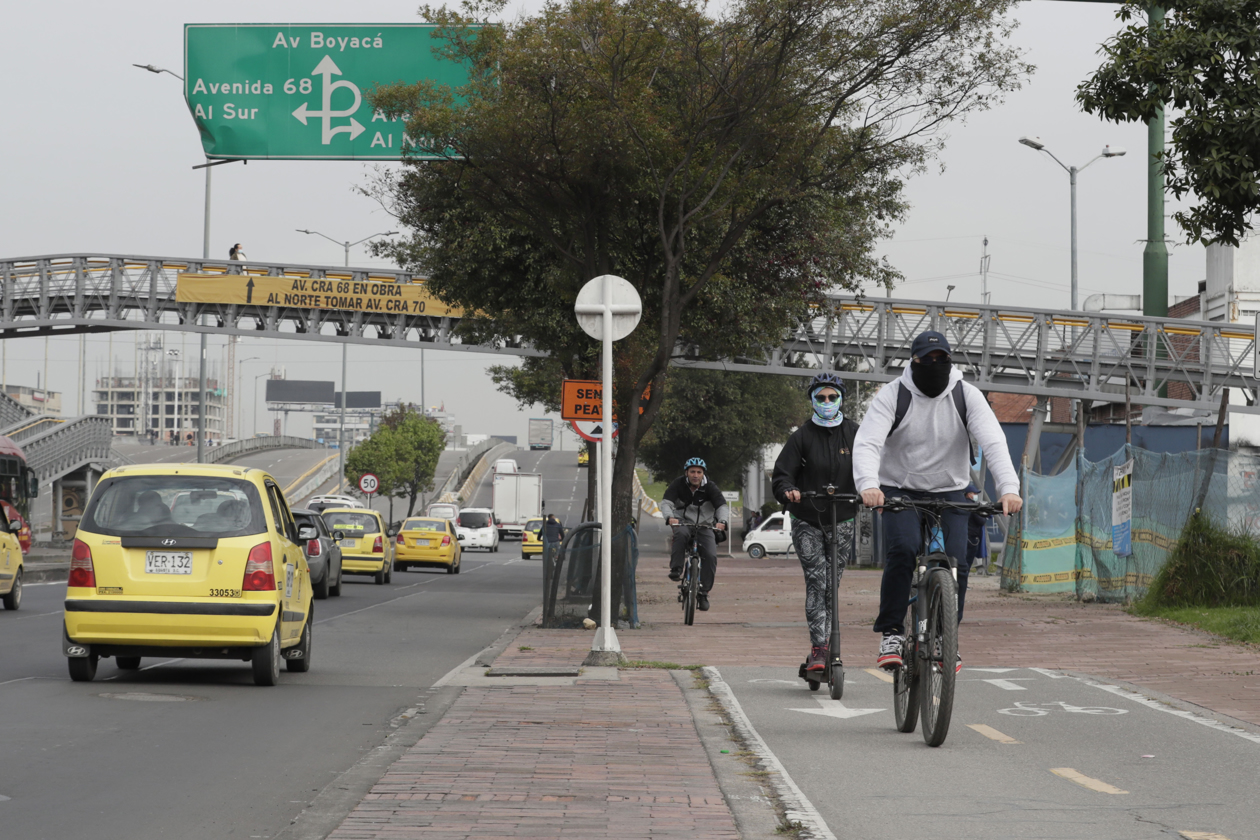 Día sin carro y sin moto en Bogotá.