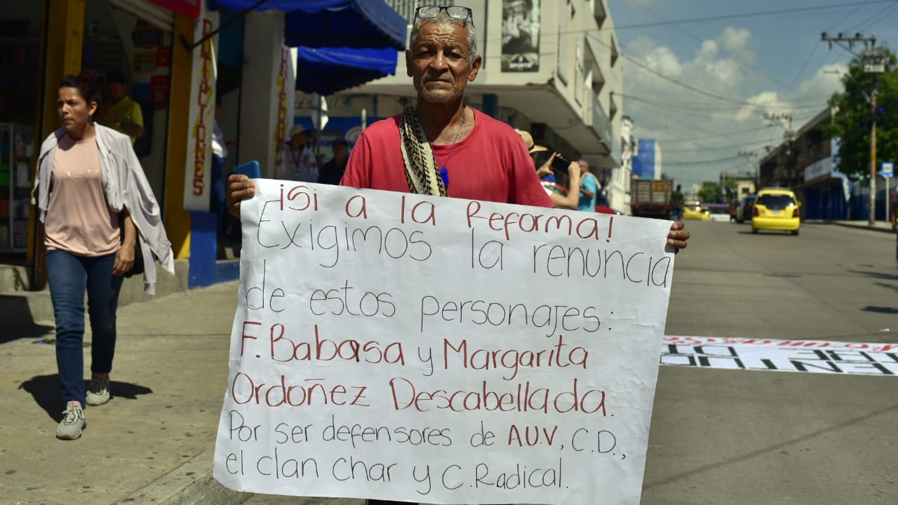 Marcha del 7 de junio en Barranquilla.