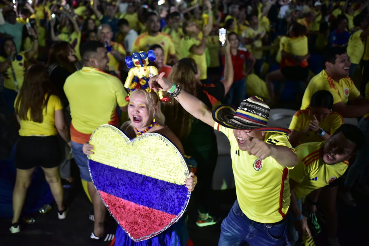 Barranquilla celebró la clasificación de Colombia a la final de la Copa América. 