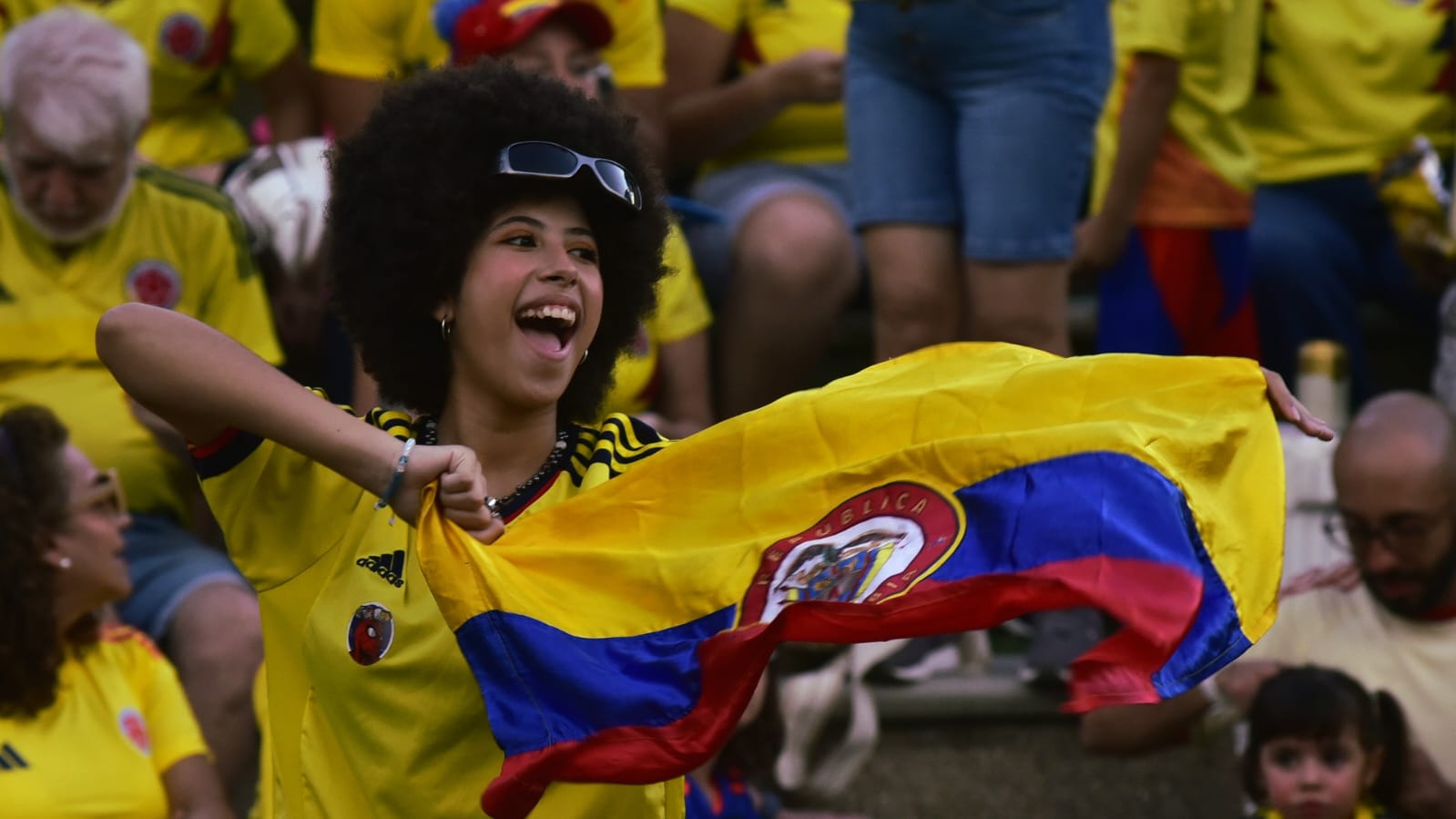 Banderas de Colombia en la Copa América