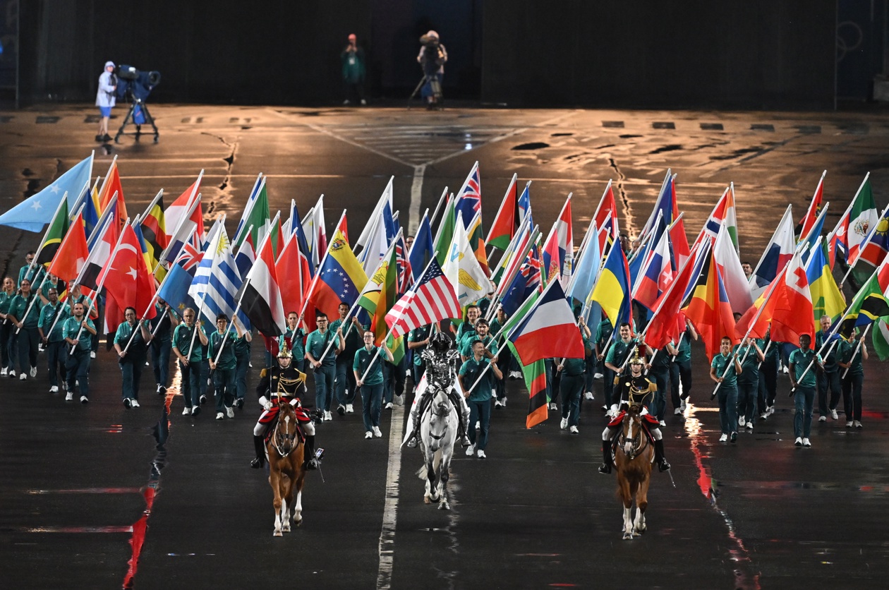Las banderas de los países participantes en los Juegos Olímpicos. 
