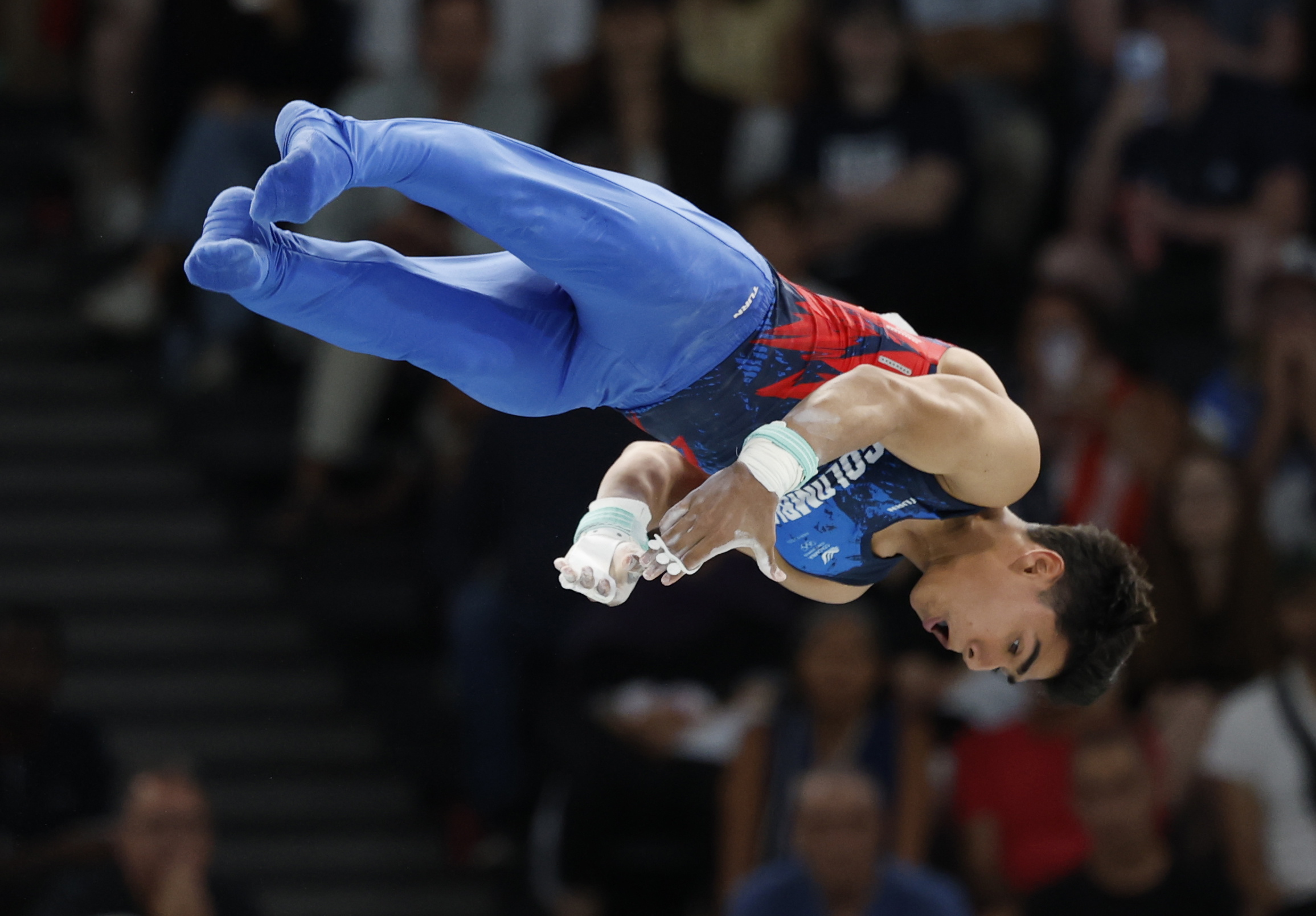 Ángel Barajas, en gimnasia artística, le dio a Colombia su primera medalla en París.