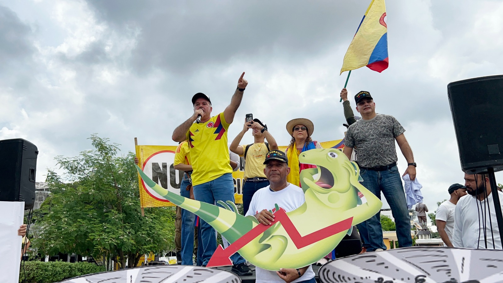 Plantón en Barranquilla contra el Gobierno