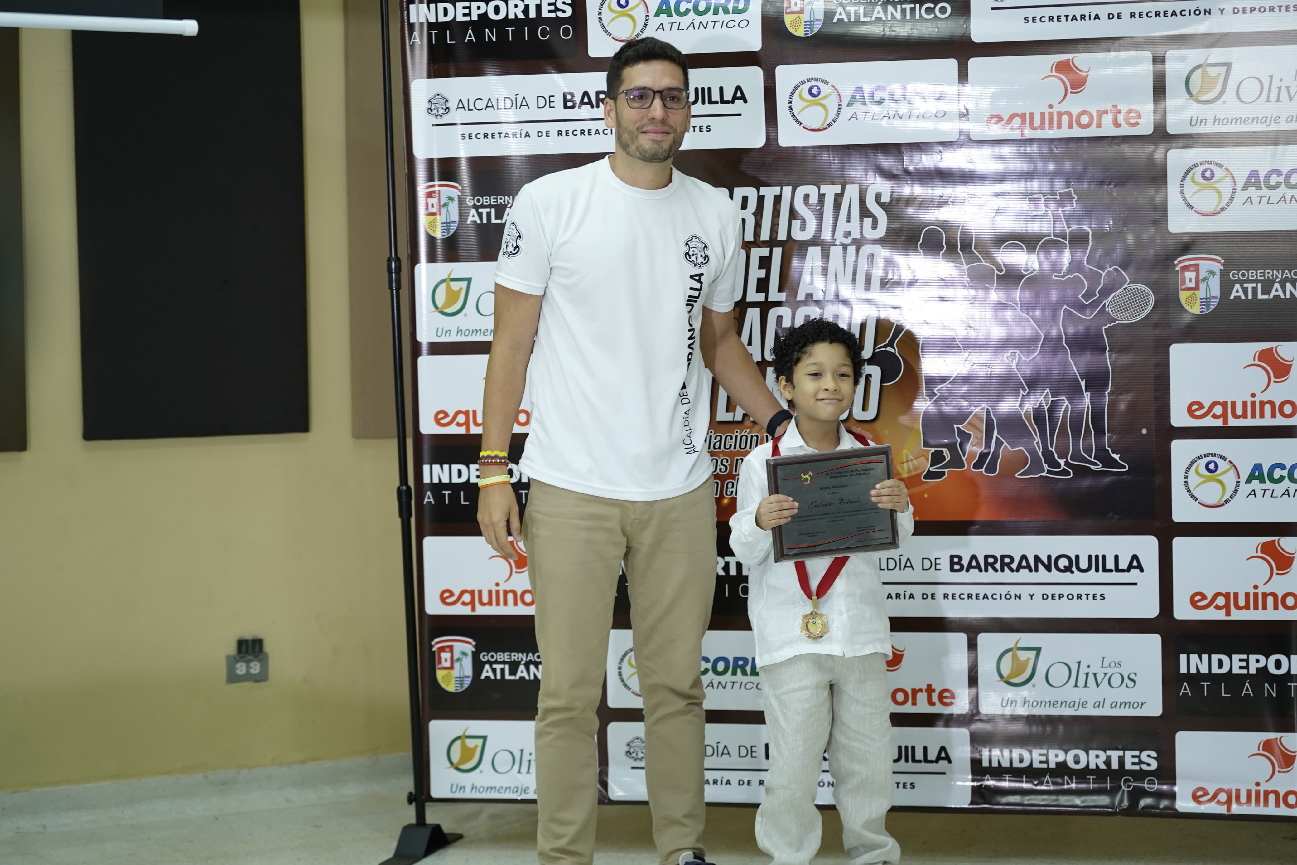 El ajedrecista Jerónimo Estrada, de 7 años, ganó como mejor deportista infantil.