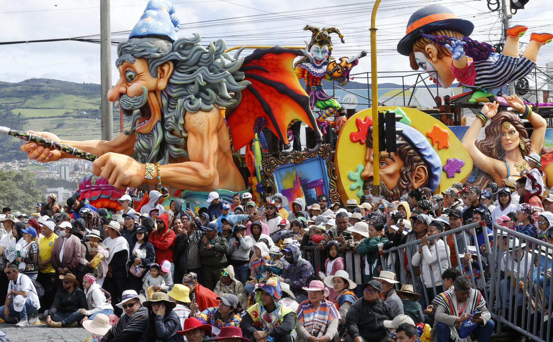 Carrozas del carnaval de Negros y Blancos de Pasto. 