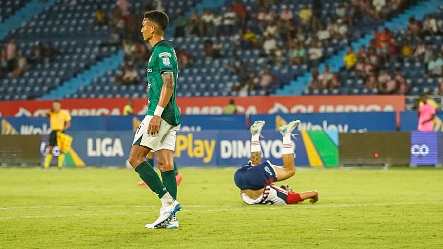 Aspecto del partido entre Junior y Deportivo Cali. 