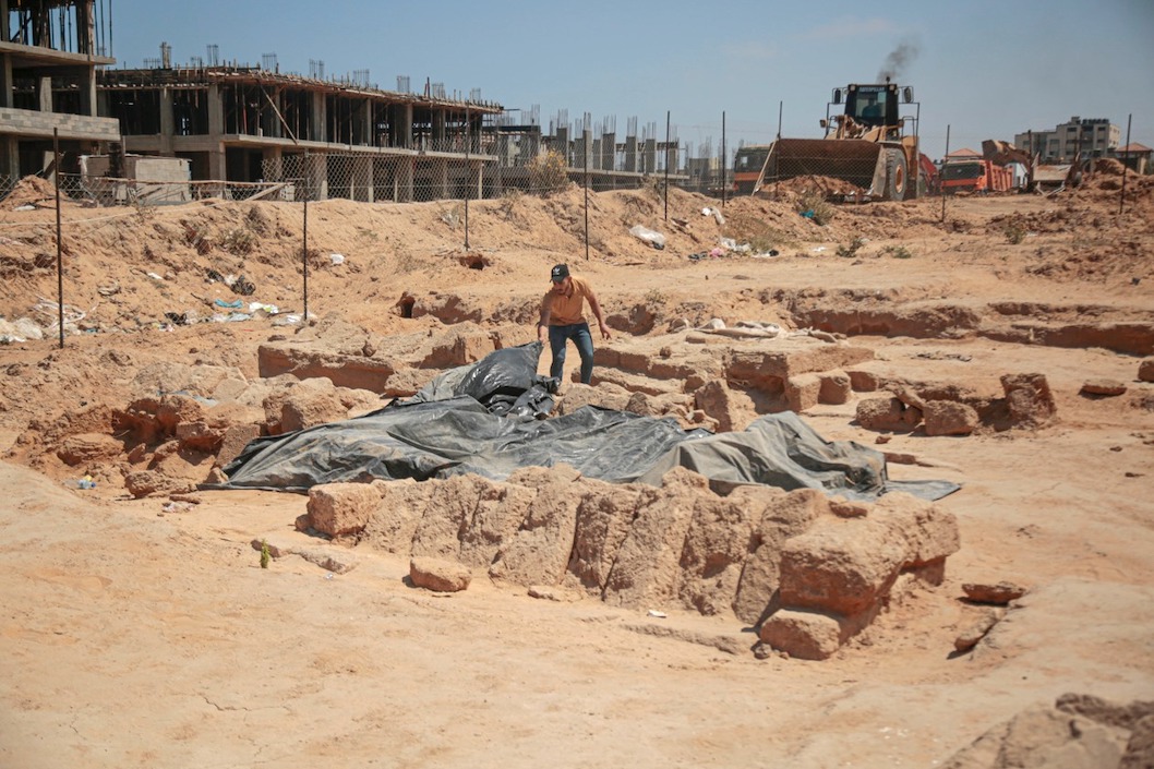 Hallazgos arqueológicos en Gaza.