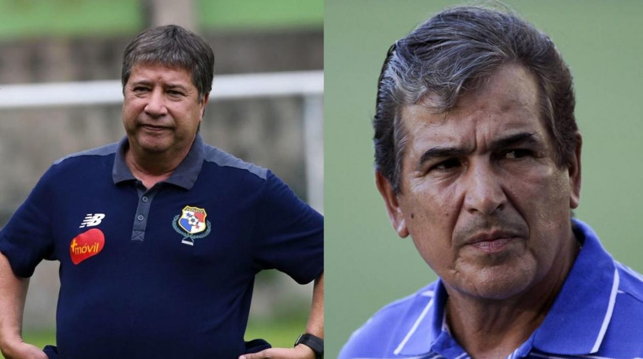 Hernán Dario 'Bolillo' Gómez y Jorge Luis Pinto, técnicos colombianos. 