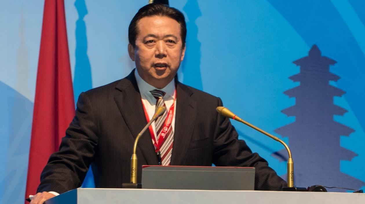 Presidente de Interpol, Hongwei Meng.
