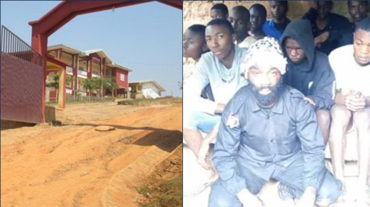 Escuela Secundaria Presbiteriana, Nkwen, donde se llevó a cabo el secuestro de estudiantes y director de la escuela el domingo.