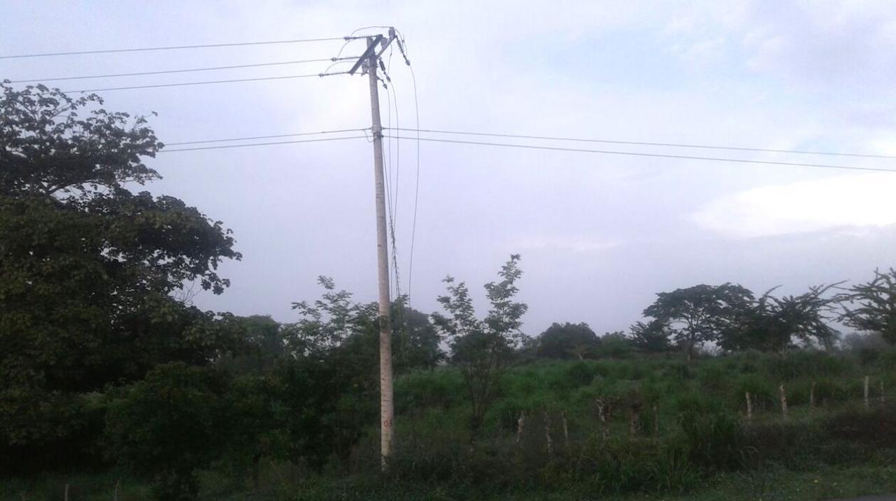 Redes afectadas por el hurto en el municipio de Sabanalarga.