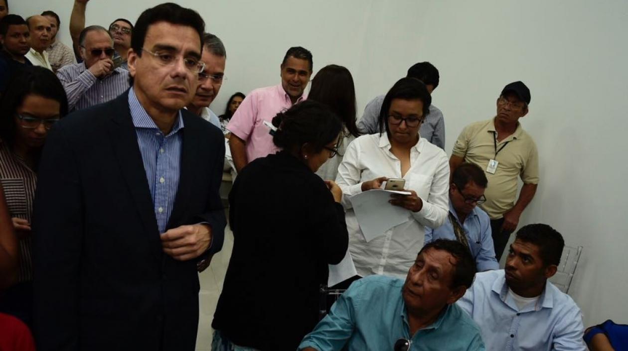 Ramses Vargas durante la rueda de prensa.