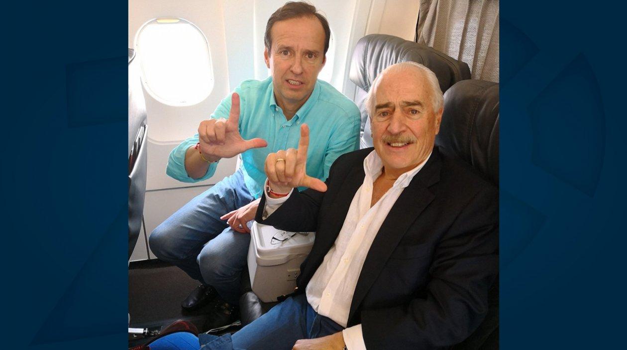 Los expresidentes Jorge Quiroga y Andrés Pastrana Arango.