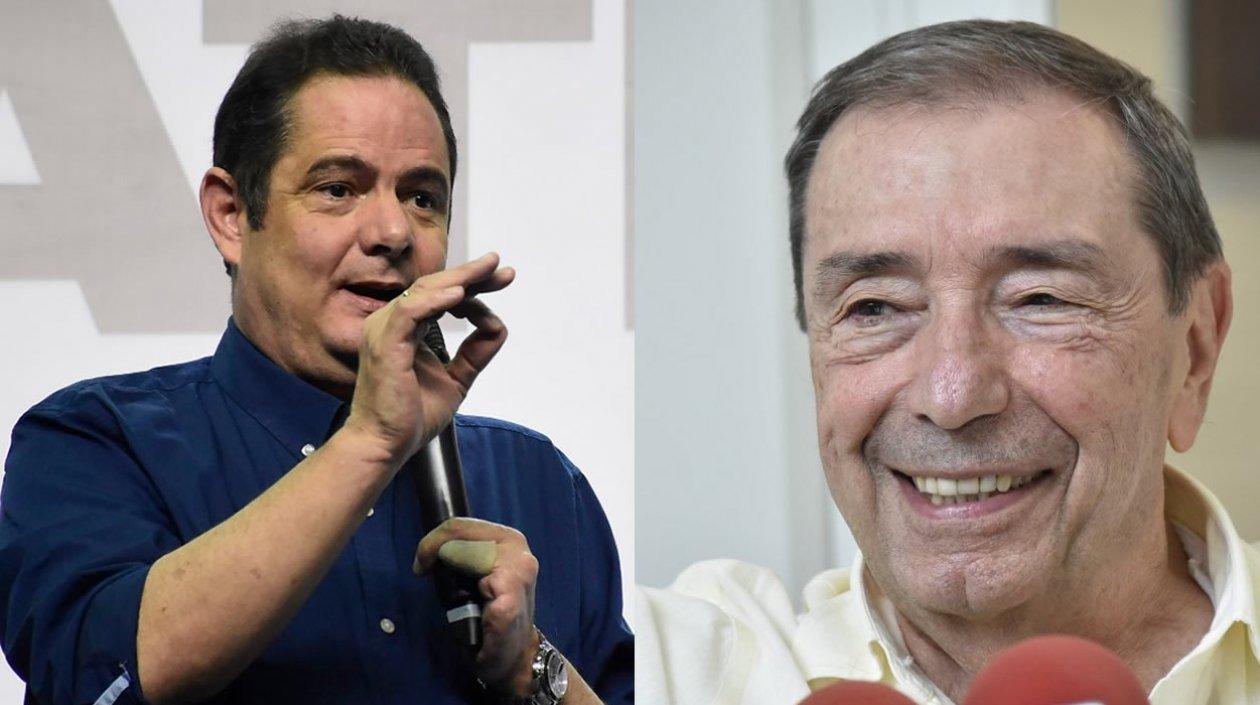 El candidato presidencial Germán Vargas y el dirigente de Cambio Radical Fuad Char.