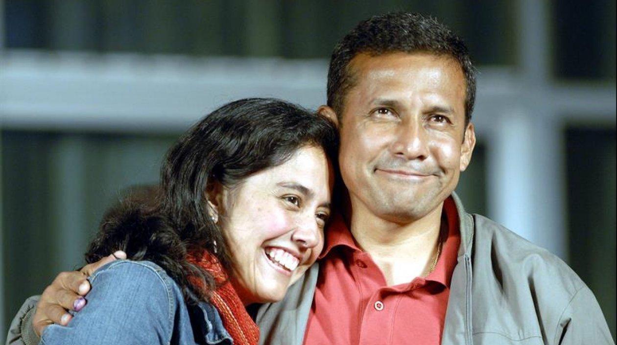 El expresidente Ollanta Humala (2011-2016) y su esposa, Nadine Heredia.