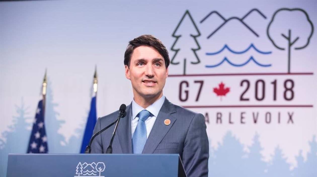 Justin Trudeau, primer ministro canadiense.
