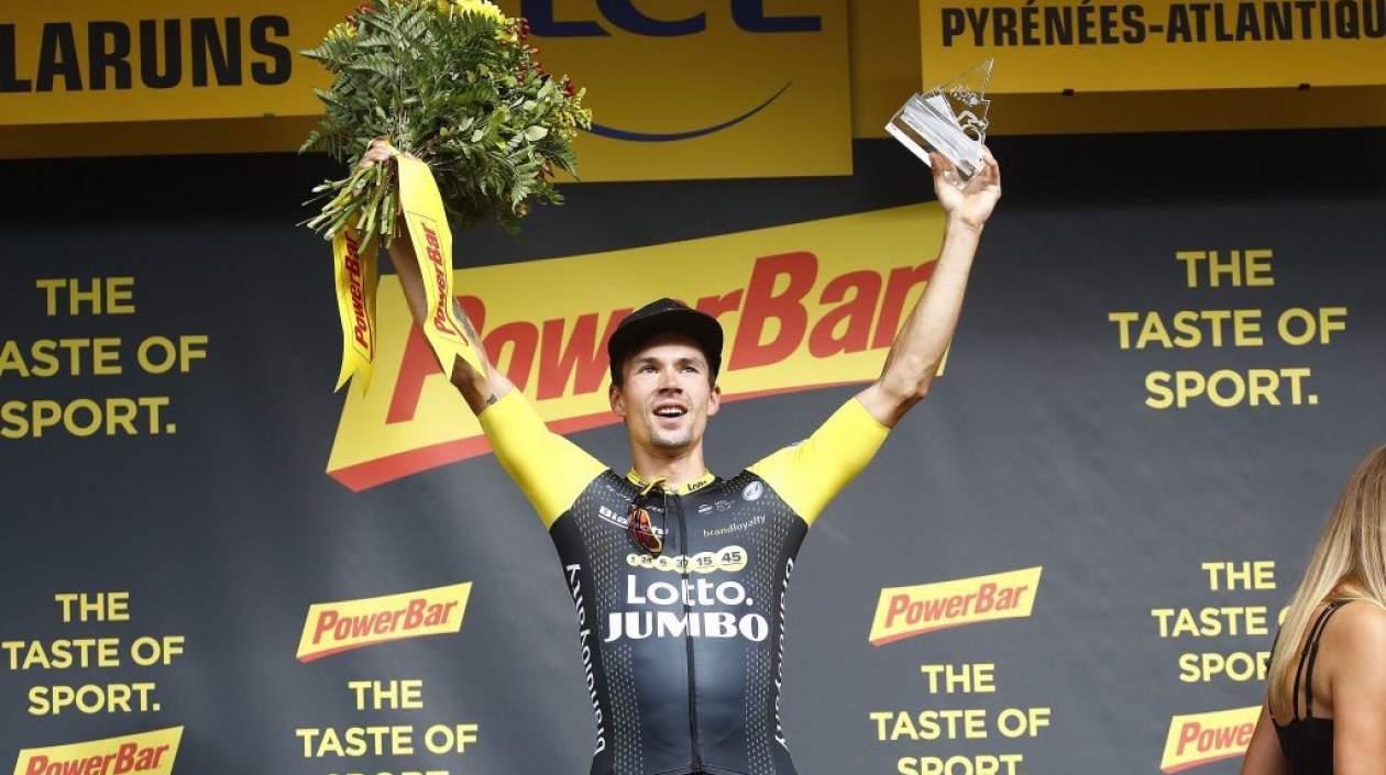 Primoz Roglic (Lotto Jumbo) ganó hoy la etapa del Tour.
