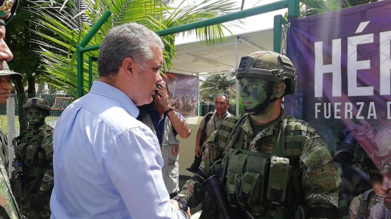Presidente Duque lidera consejo de seguridad en Tumaco.